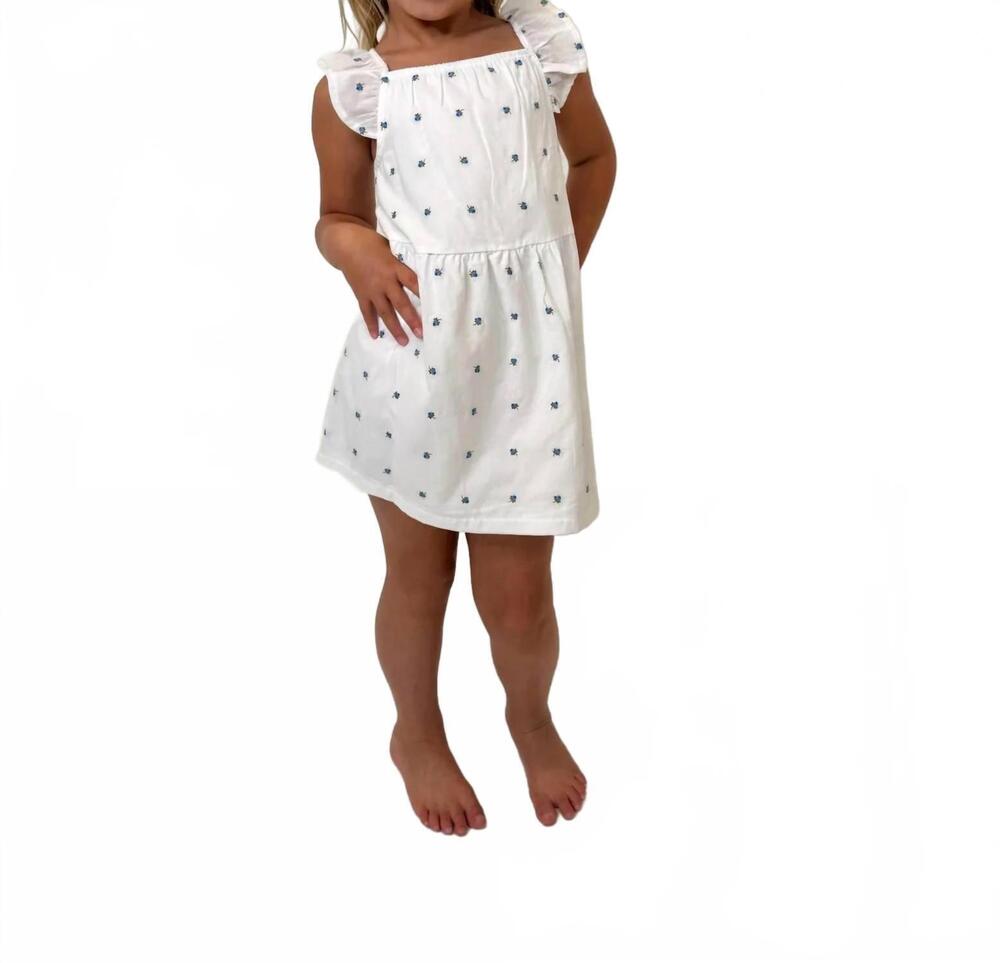 NEW SPLENDID fresh floral dress in white